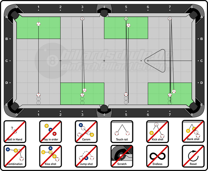 Pool Billiard - Speed Control - Speed 0,5 - Speed 2