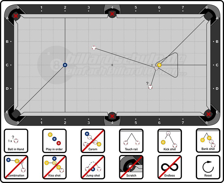 Big Position Drill - 2C-2D8 &amp; 6A2-6C - Order 1 - 02 Balls