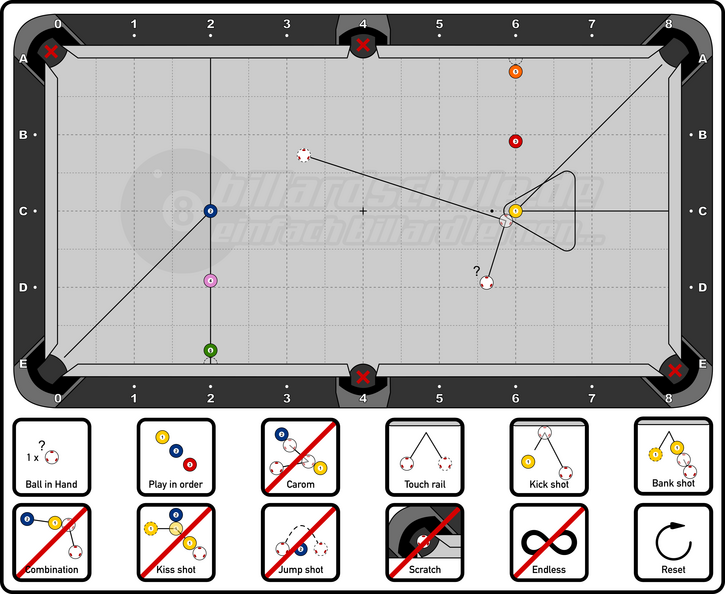 Big Position Drill - 2C-2D8 &amp; 6A2-6C - Order 1 - 06 Balls