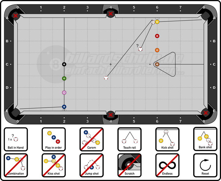Big Position Drill - 2C-2D8 &amp; 6A2-6C - Order 3 - 08 Balls