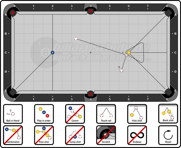 Big Position Drill - 2C-2D8 &amp; 6C-7.8C - Order 1 - 02 Balls