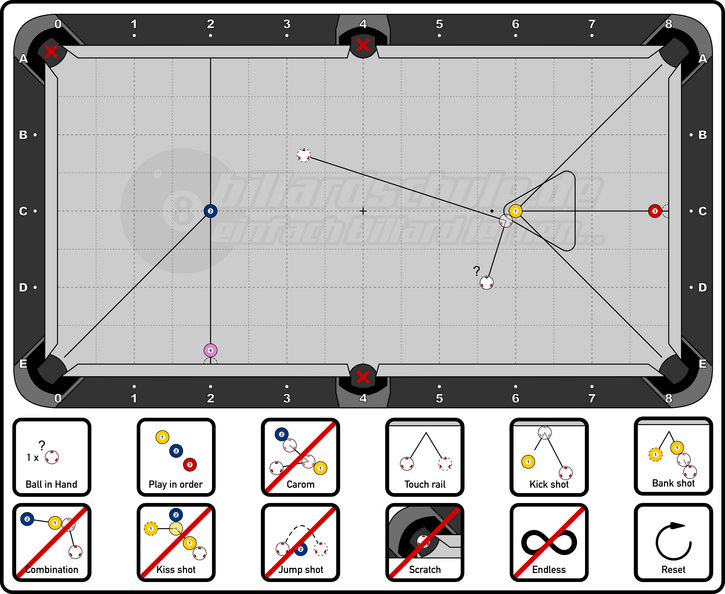 Big Position Drill - 2C-2D8 &amp; 6C-7.8C - Order 1 - 04 Balls