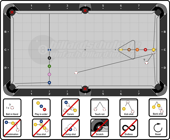 Big Position Drill - 2C-2D8 &amp; 6C-7.8C - Order 3 - 10 Balls