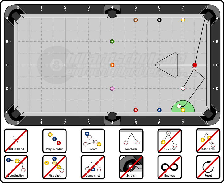 Pool Billiard - Wagon Wheel 002