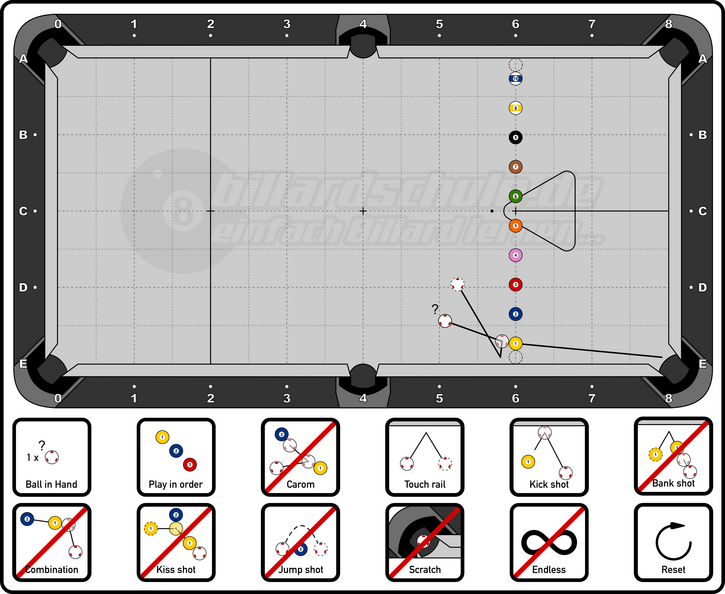 Pool Billiard - APAT Level 2 - 05b - Small Position Drill 4