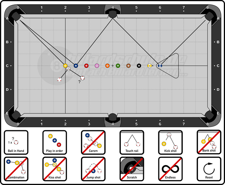 Pool Billiard - APAT Level 2 - 05a - Small Position Drill 3